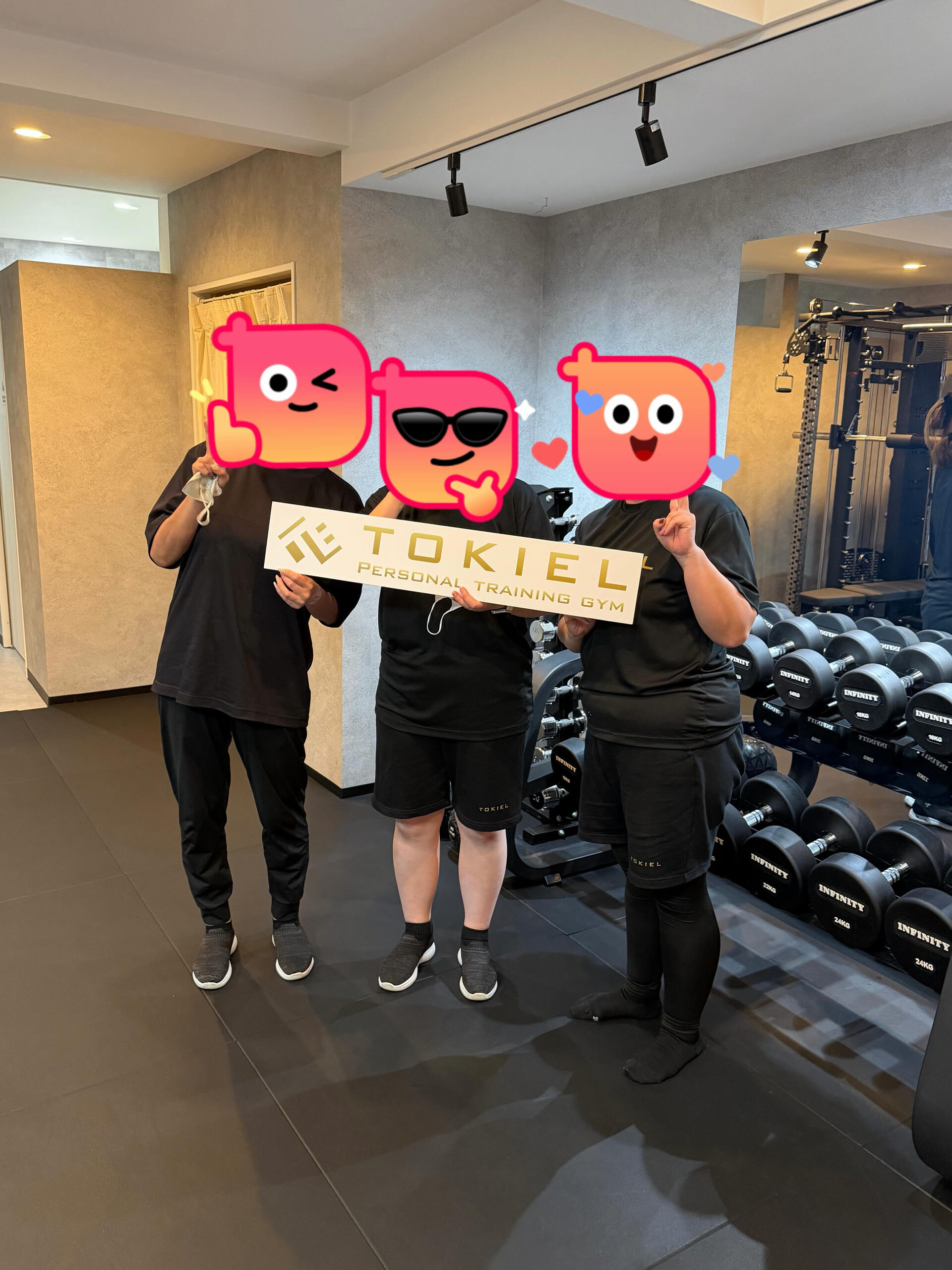 仲良し3人組🏋️